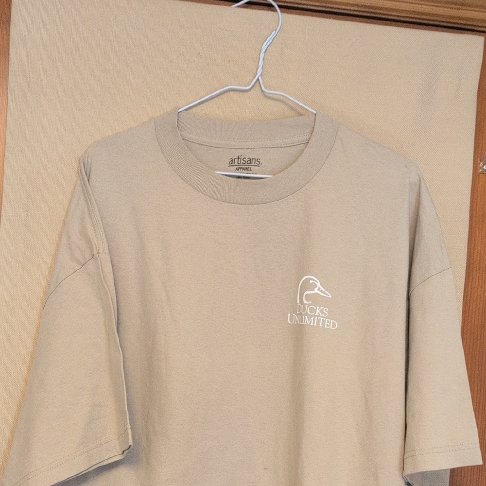 Ducks Unlimited Just Me And My Dog Artisans Apparel Rare 2XL T-Shirt